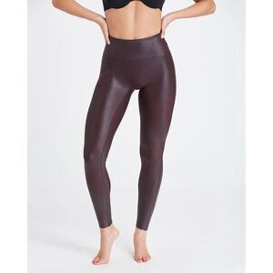Spanx Faux Leather Legging - Chocolate Brown S